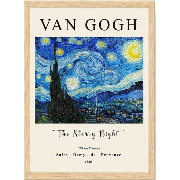 Plakat raamides 55x75 cm Vincent van Gogh - Wallity