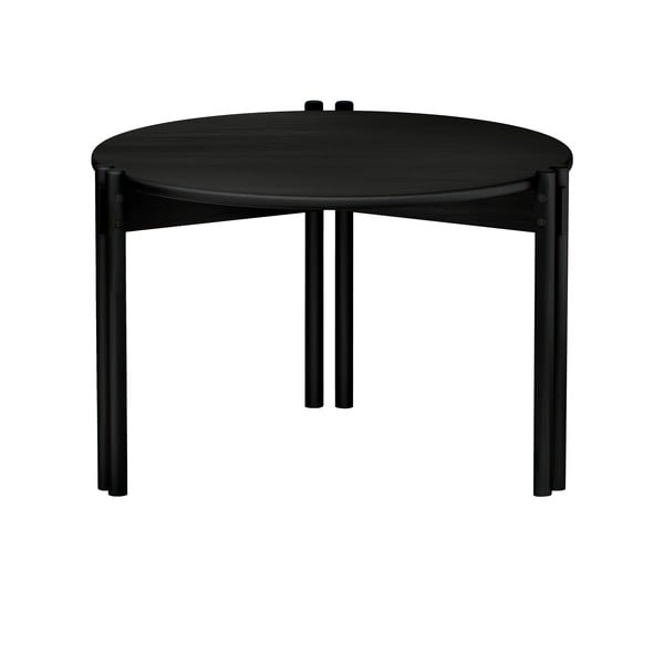 Must ümmargune kohvilaud ø 60 cm Sticks - Karup Design