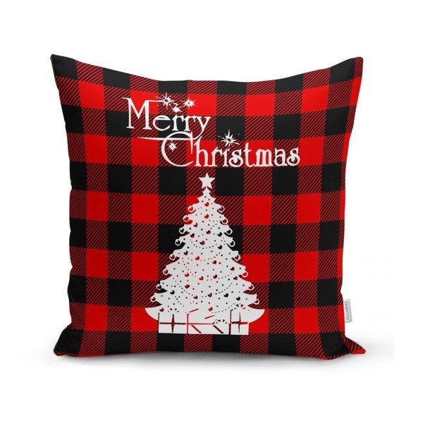 Komplekt 4 jõulupadjakatet ja lauajooksikut Jõulud Tartan - Minimalist Cushion Covers-image-4