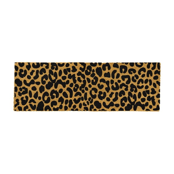 Must looduslik kookosmatt Leopard, 120 x 40 cm - Artsy Doormats