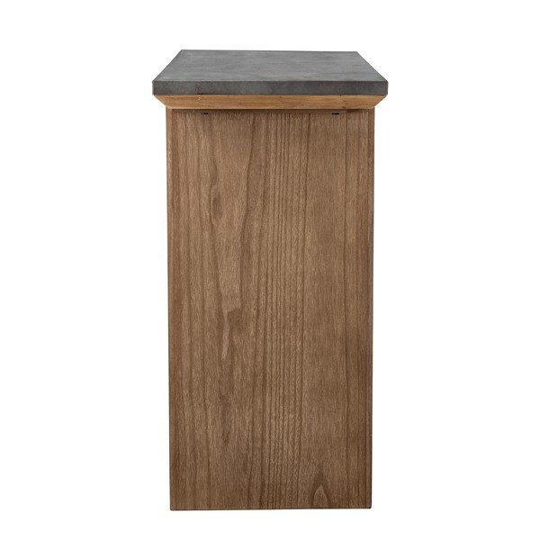 Konsoollaud metallist pealispinnaga naturaalses värvitoonis 40x110 cm Riva - Bloomingville-image-3