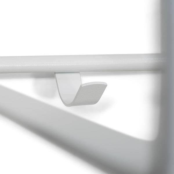 Valge metallist seinanagi riiuliga Rex - Spinder Design-image-2