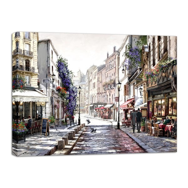 Lõuendmaal Akvarell Värviline meeleolu, 85 x 113 cm Paris - Styler