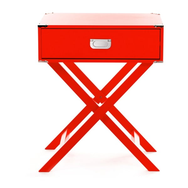 Červený noční stolek 360 Living Tisch Galery