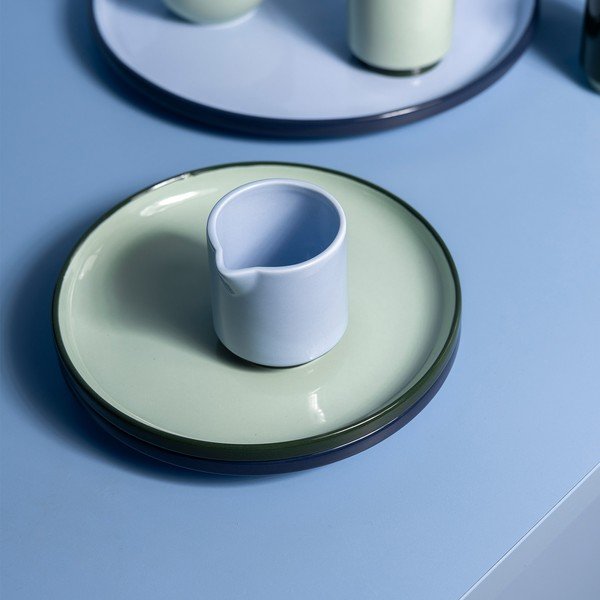 Roheline keraamiline magustoidutaldrik ø 18 cm Duo - ONA-image-1