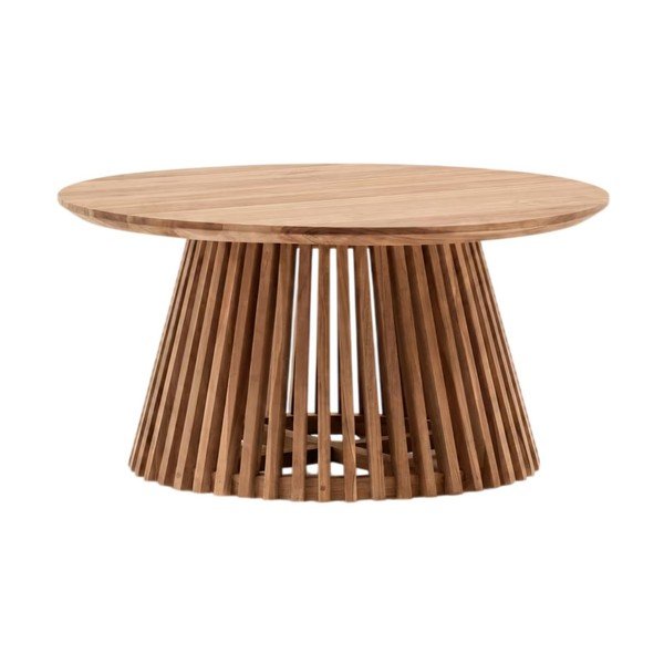 Teakist kohvilaud , ⌀ 80 cm Irune - Kave Home