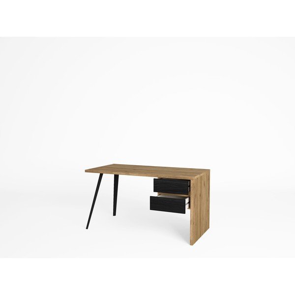 Töölaud tammeplaadiga 69x136 cm Eliot - Marckeric-image-4