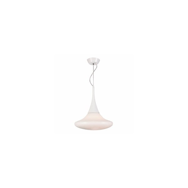 Bílé závěsné svítidlo Rudentis, ⌀ 30 cm