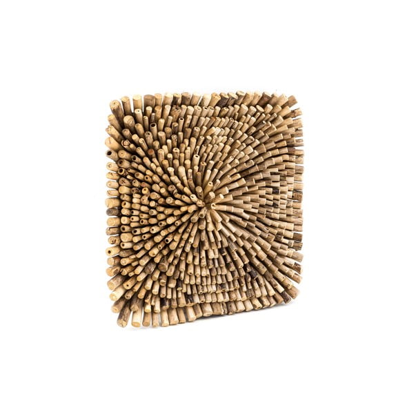 Teakist seinakaunistus Bee, 70 x 70 cm Teak - WOOX LIVING-image-2