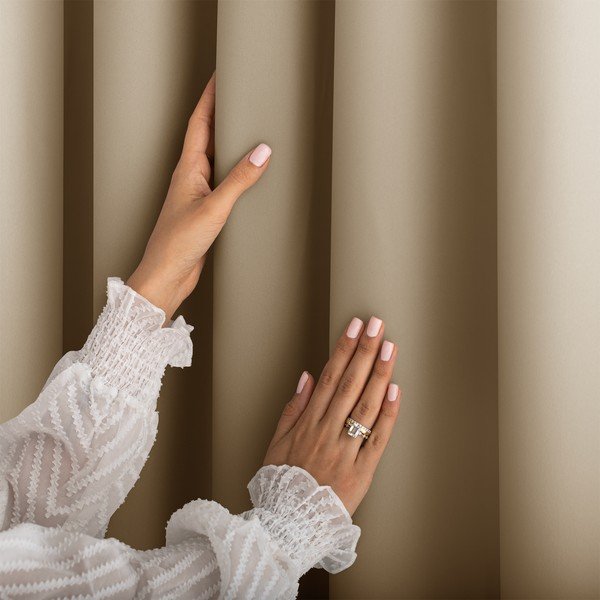 Beež pimendav kardin 140x250 cm Carli - Restilo-image-2