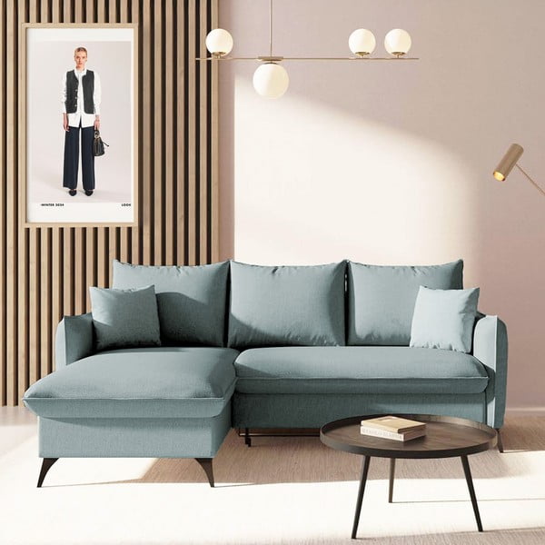 Helesinine panipaigaga nurgadiivanvoodi (vasak nurk) Brim - Rodier-image-1