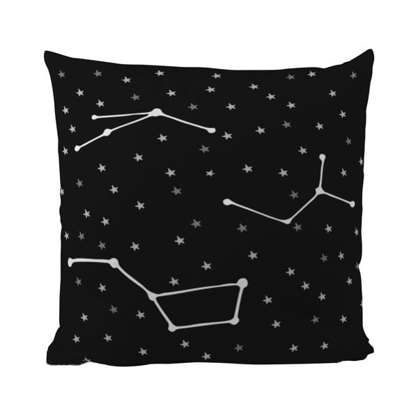 Polštář Black Shake Star Constellations, 50 x 50 cm