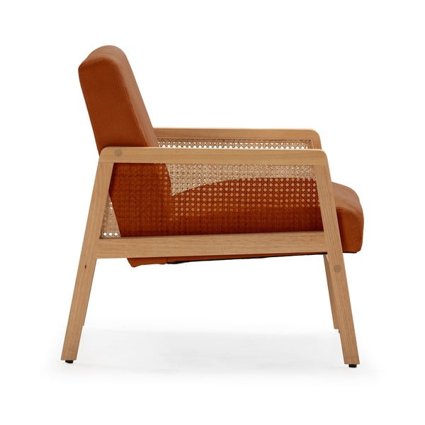 Tellisevärvi kootud velvetist tugitool Debra - Marckeric-image-3