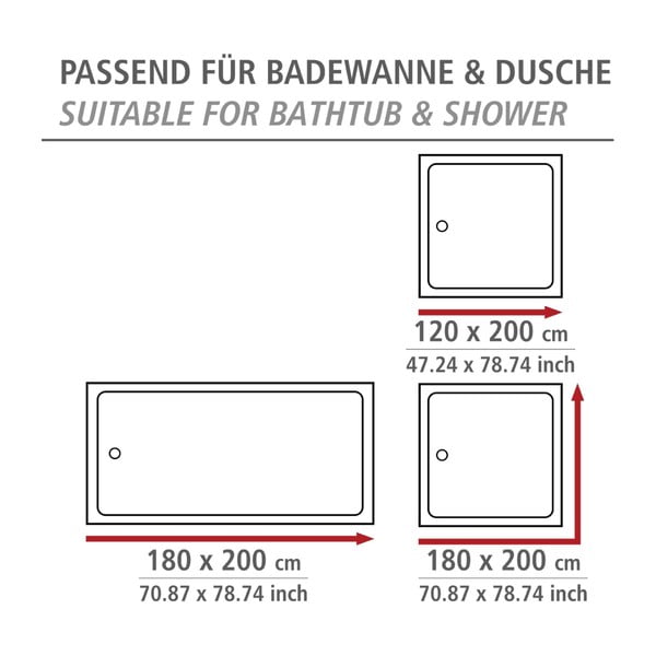 Pestav dušikardin, 180 x 200 cm Ginkgo - Wenko-image-3