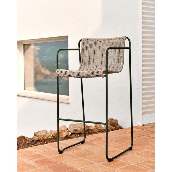 Hallikasroheline metallist aia baaritool Maurina - Kave Home-image-1