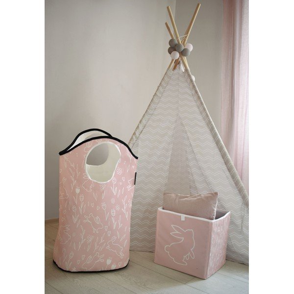 Roosa kangast beebi hoiukast Sweet Bunnies - Butter Kings-image-1