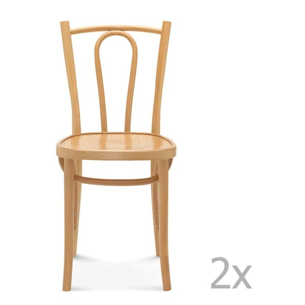 Sada 2 dřevěných židlí Fameg Lauritz