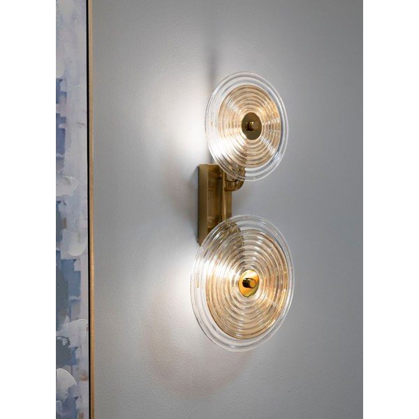 Kuldne klaasist seinalamp Venice - Mauro Ferretti-image-1