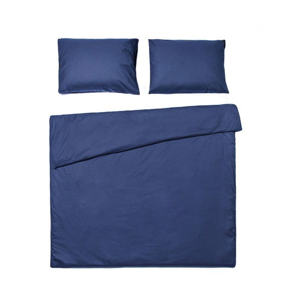 Mereväe sinine puuvillane voodipesu kaheinimesevoodile, 160 x 220 cm - Bonami Selection