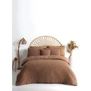 Pruun Renforcé puuvillast voodipesu üheinimesevoodile 140x200 cm Waffle Striped - Mila Home Luxury
