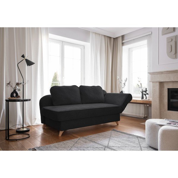 Antratsiitvärvi velvetist lamamistool (parem nurk) Chic Charlotte - Miuform-image-1