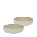 Valge-beeži värvi kausid 2 tk komplektis kivist ø 13,5 cm Sand Grain - Mette Ditmer Denmark