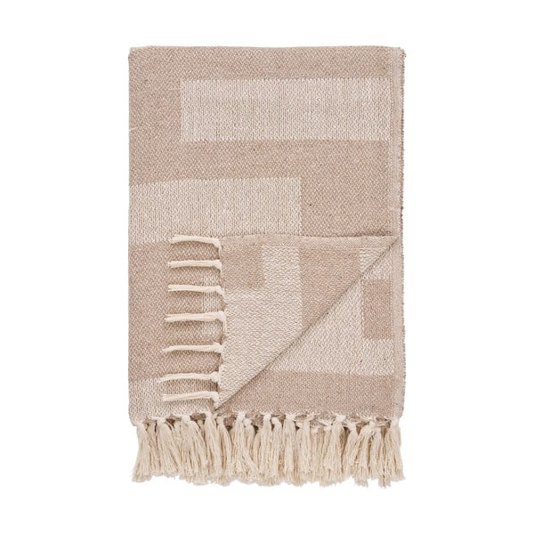 Helepruun taaskasutatud puuvillast pleed 130 × 180 cm Adana – House Nordic