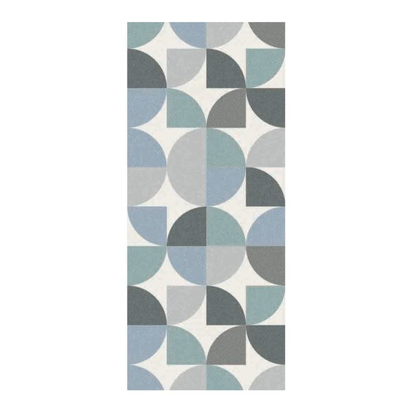 Modro-šedý běhoun Floorita Seventy, 60 x 115 cm