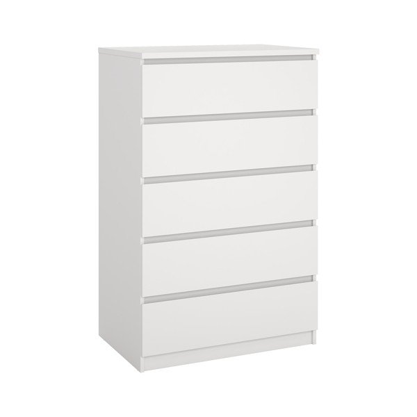 Valge kummut 77x121x50 cm Naia - Tvilum