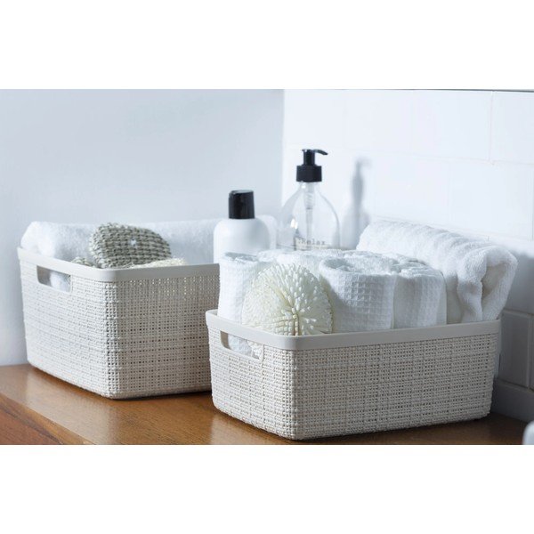 Beeži värvi hoiukorv , 5 l Jute - Curver-image-1