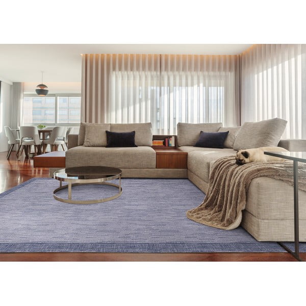 Tumesinine villane vaip 200x300 cm Linea - Agnella-image-1