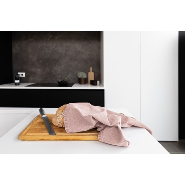 Komplekt 3 roosa puuvillast köögirätikut, 70 x 50 cm - Tiseco Home Studio-image-1