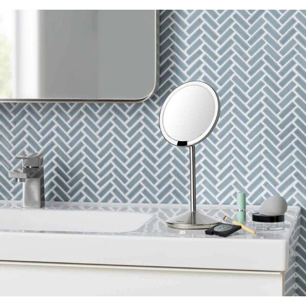 Valgustusega kosmeetikapeegel, suurendav ø 12 cm Travel – simplehuman-image-3