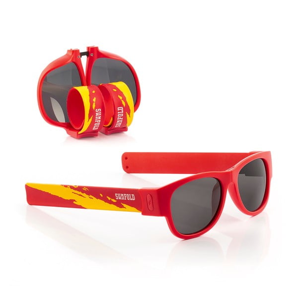 Červené sluneční srolovatelné brýle InnovaGoods Sunfold Mondial Spain