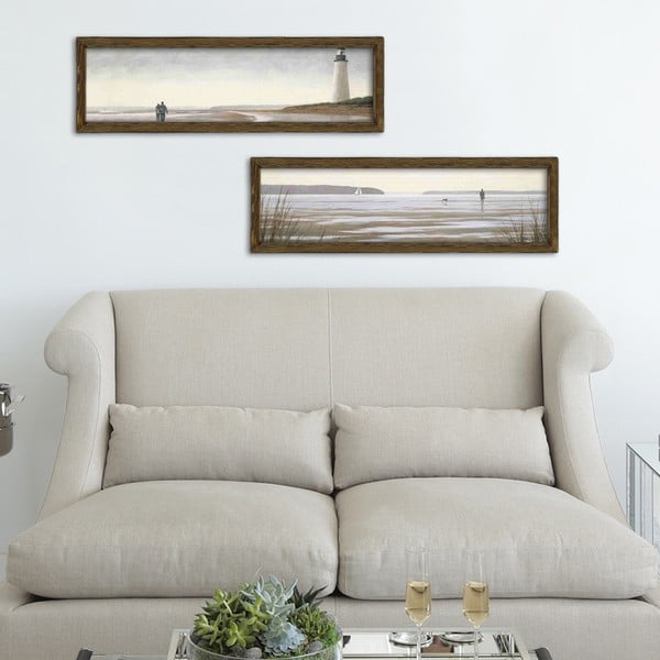 Maalid 2 tk komplektis 70x19 cm Shore - Wallity-image-1