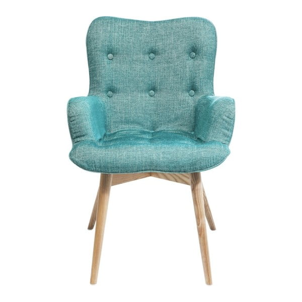 Zelená židle s područkami Kare Design Angel