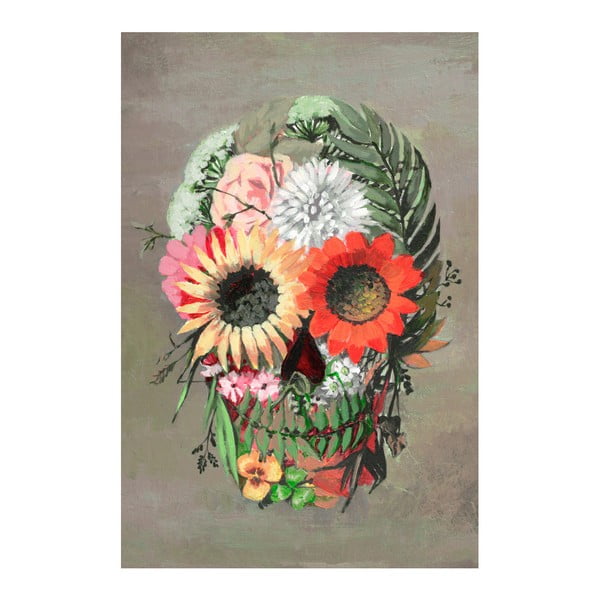 Obraz na plátně Marmont Hill Planty Skull, 61 x 41 cm