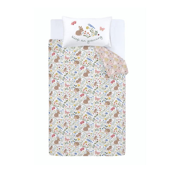 Laste voodipesu üheinimesevoodile 135x200 cm Garden Animals - RHS-image-2