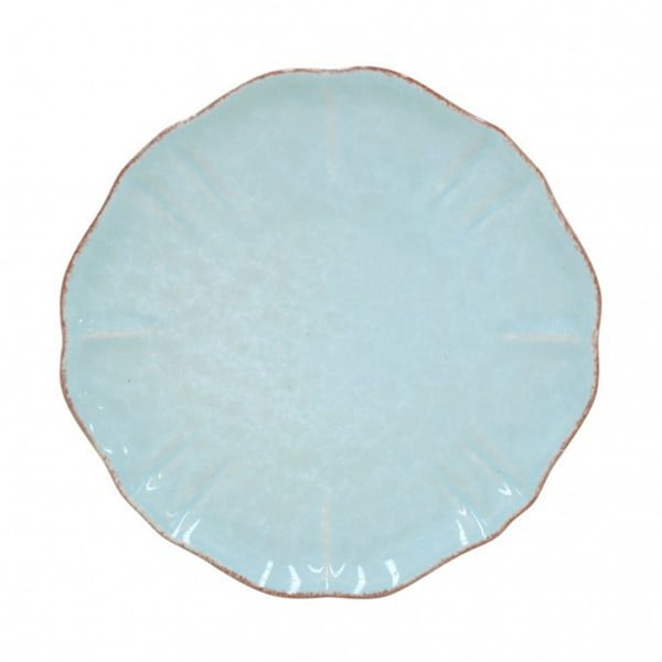 Tyrkysový dezertní talíř z kameniny Casafina Impressions, ⌀ 17 cm