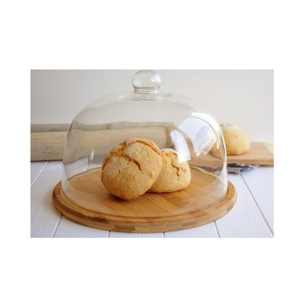 Bambusest lõikelaud klaasist kaanega Focus - Bambum-image-1