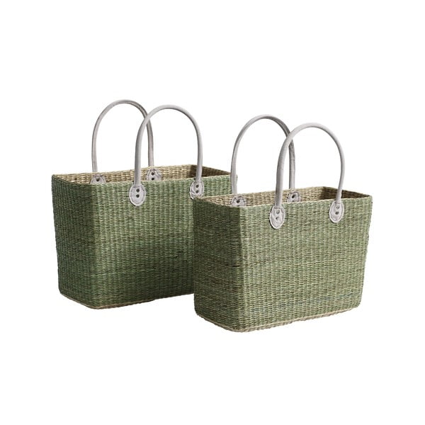 Sada 2 tašek/úložných košíků Seagrass