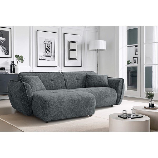 Tumehall šenillist nurgadiivan (vasak nurk) Nelia - Ropez-image-1