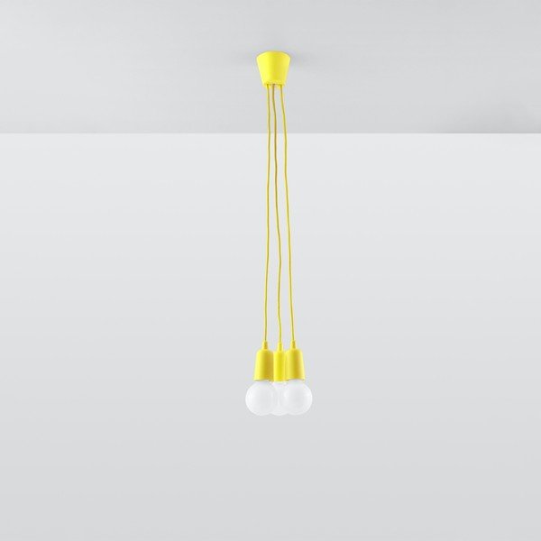 Kollane rippvalgusti ø 15 cm Rene - Sollux-image-3