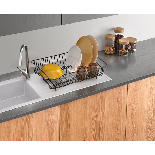 Mustast roostevabast terasest ristkülikukujuline lavaotsik - Metaltex-image-1