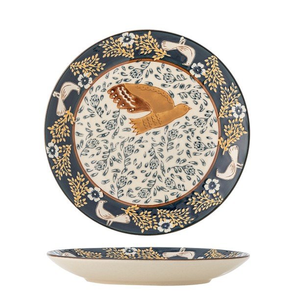 Sinine savinõu magustoidutaldrik ø 16 cm Hezha - Bloomingville-image-3