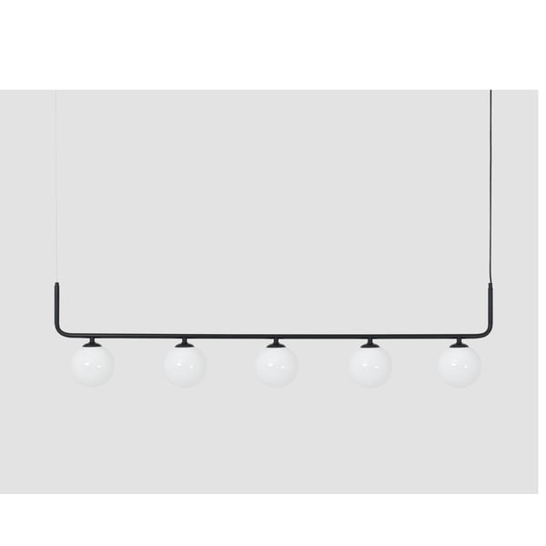 Must rippvalgusti klaasist lambivarjundiga 142x142 cm Catkin - CustomForm-image-1