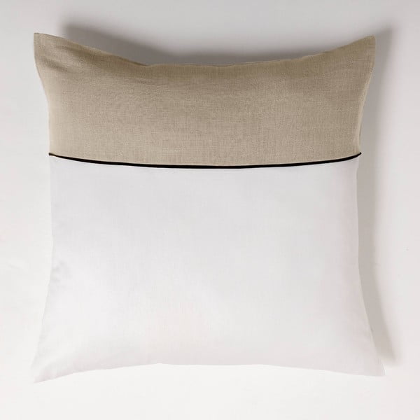 Valge-beež puuvillane voodipesu kaheinimese-/lisavoodile 240x220 cm Gabrielle - douceur d'intérieur-image-3