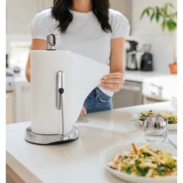 Hõbedane teras majapidamispaberi stend – simplehuman-image-1