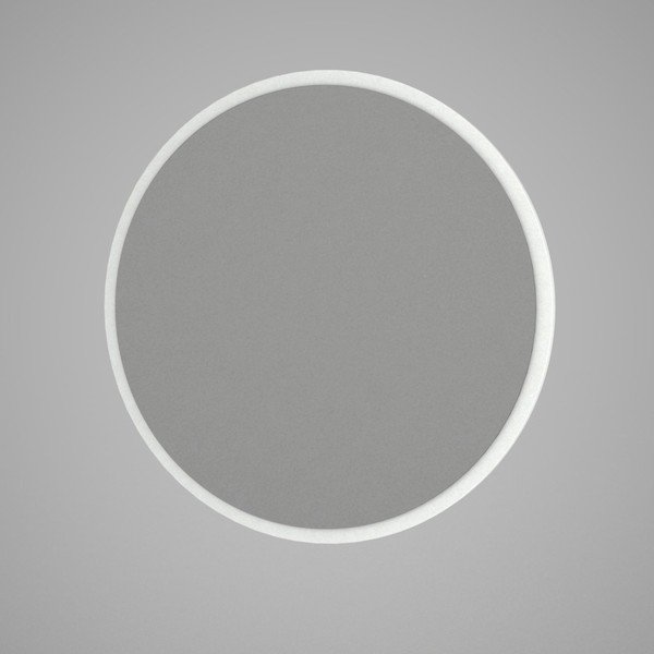 Ümmargune valge raamiga seinapeegel , ⌀ 59 cm Glob - Wallity-image-2