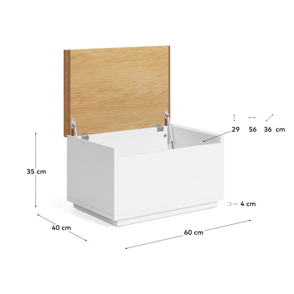 Tammedekooriga kummut 60x35 cm Abilen - Kave Home-image-4